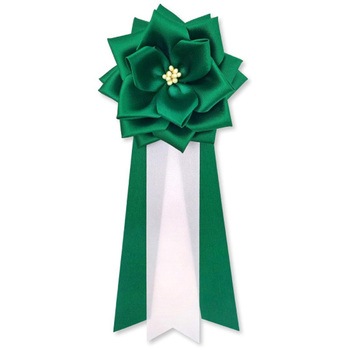 リボン徽章 記章 胸章 中リボンバラ サテン YONEOKA RIBBON