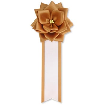 リボン徽章 記章 胸章 小リボンバラ サテン YONEOKA RIBBON