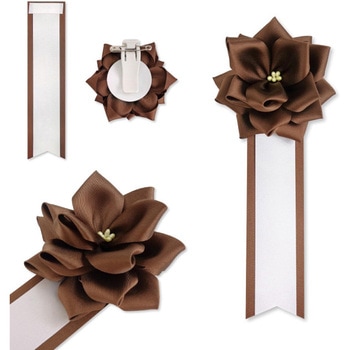 リボン徽章 記章 胸章 小リボンバラ サテン 20個セット YONEOKA RIBBON