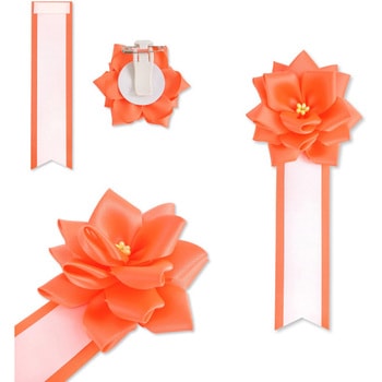 リボン徽章 記章 胸章 小リボンバラ サテン 20個セット YONEOKA RIBBON