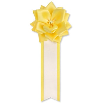 リボン徽章 記章 胸章 小リボンバラ サテン YONEOKA RIBBON