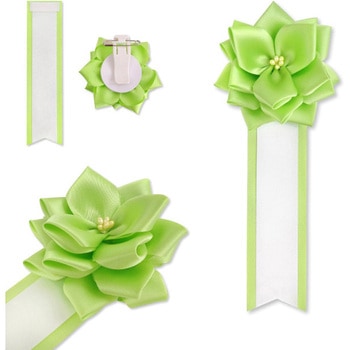 リボン徽章 記章 胸章 小リボンバラ サテン 20個セット YONEOKA RIBBON