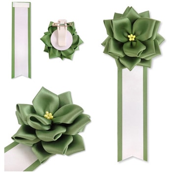 リボン徽章 記章 胸章 小リボンバラ サテン 20個セット YONEOKA RIBBON