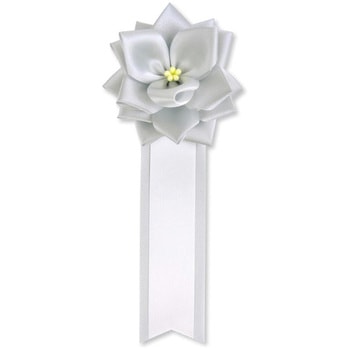 リボン徽章 記章 胸章 小リボンバラ サテン YONEOKA RIBBON