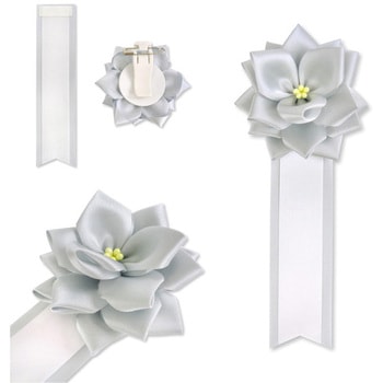 リボン徽章 記章 胸章 小リボンバラ サテン 20個セット YONEOKA RIBBON