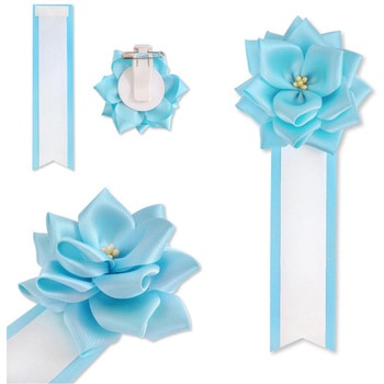 リボン徽章 記章 胸章 小リボンバラ サテン 20個セット YONEOKA RIBBON