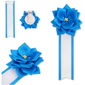 リボン徽章 記章 胸章 小リボンバラ サテン 20個セット YONEOKA RIBBON