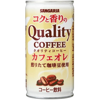 コクと香りのクオリティコーヒーカフェオレ 185g サンガリア