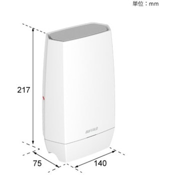 無線LAN親機 WiFiトライバンドルーター 11ax/ac/n/a/g/b 2401+2401+573Mbps WiFi6E/Ipv6対応 ホワイト ネット脅威ブロッカー2 プレミアム対応 BUFFALO(バッファロー)