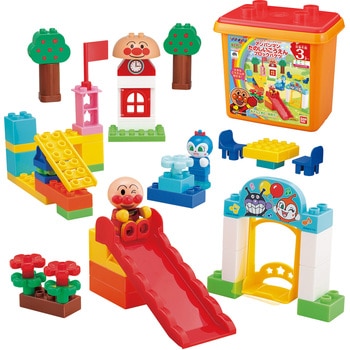 アンパンマンたのしいこうえんブロックバケツ バンダイ