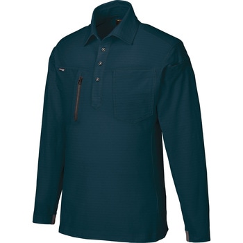 長袖ポロシャツ クロダルマ