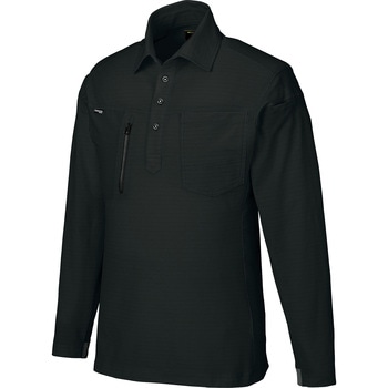 長袖ポロシャツ クロダルマ