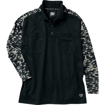 ハイブリッドポロシャツ クロダルマ