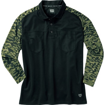 ハイブリッドポロシャツ クロダルマ