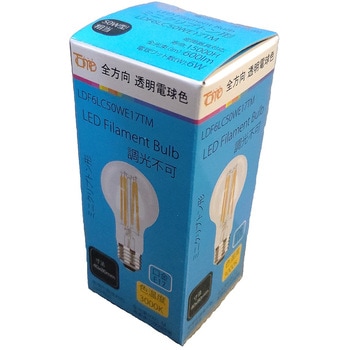 LEDフィラメント ミニクリプトン(クリアガラス) 東京メタル