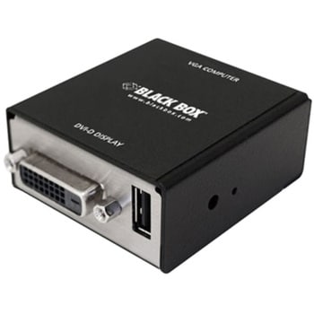 KVGA-DVID USBパワー VGA->DVI-D ビデオコンバータ 1個 ブラック 