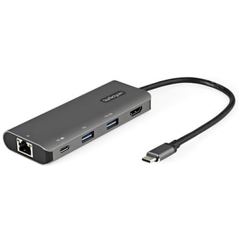 DKT31CHPDL USB Type-Cマルチ変換アダプタ/USB-Cマルチハブ/HDMI(4K30Hz)/100W  PD/3ポートUSBハブ/ギガビット有線LANポート/USB 3.1/3.2 Gen 2対応タイプCトラベルドック/25cmケーブル 1個  StarTech.com