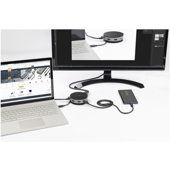 USB Type-Cマルチ変換アダプタ/USB-Cマルチハブ/USB 3.1 Gen 2(10Gbps)/HDMI & DisplayPort(4K60Hz)、VGA(1080p)/75W PD/3ポートUSBハブ/ギガビット有線LAN StarTech.com