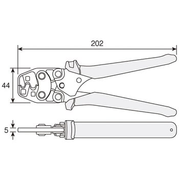 P-738 圧着工具 P-738 1個 ホーザン 【通販モノタロウ】