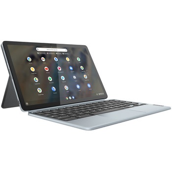 Lenovo 10w 82ST Tablet Con Tastiera Staccabile, Snapdragon 7c Gen 2, 128GB, Win10, Aperto