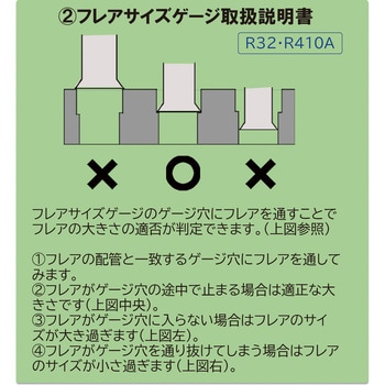 FAH-FG エアコン取付けホルダー(フレアサイズゲージ付) 1個