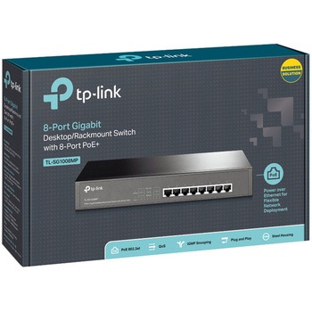 8ポート ギガビット PoE+ デスクトップ/1Uラックマウント スイッチ TP-LINK