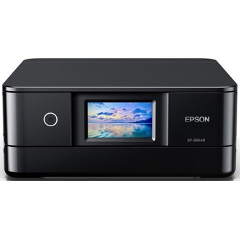 A4カラーインクジェット複合機/Colorio/6色/無線LAN/スマホ対応/両面/4.3型ワイドタッチパネル/ブラック EPSON