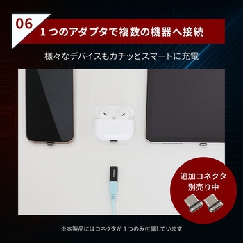 マグネットで簡単ワンタッチ接続 PD60W充電/データ転送対応USB Type-C 変換アダプタ(アダプタ&コネクタセット) OWLTECH(オウルテック)
