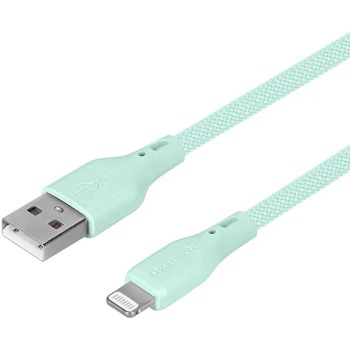 超やわらかで断線に強い 耐屈曲3万回以上 急速充電2.4A/データ転送USB Type-A to Lightning シリコンメッシュケーブル OWLTECH(オウルテック)