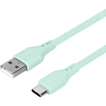 超やわらかで断線に強い 耐屈曲3万回以上 急速充電3A/データ転送USB Type-A to USB Type-C シリコンメッシュケーブル OWLTECH(オウルテック)