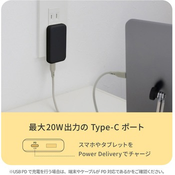 薄さ13mm 最大PD20W出力 GaN採用 A1C1 AC充電器 OWLTECH(オウルテック)