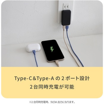 薄さ13mm 最大PD20W出力 GaN採用 A1C1 AC充電器 OWLTECH(オウルテック)