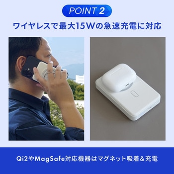 準固体電池採用 スマホリング搭載 10000mAh 最大PD30W対応 USB Type-C入出力 マグネット式ワイヤレス充電対応 モバイルバッテリー OWLTECH(オウルテック)