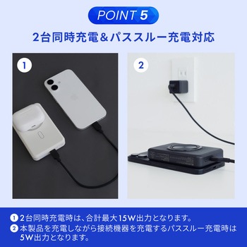 準固体電池採用 スマホリング搭載 10000mAh 最大PD30W対応 USB Type-C入出力 マグネット式ワイヤレス充電対応 モバイルバッテリー OWLTECH(オウルテック)