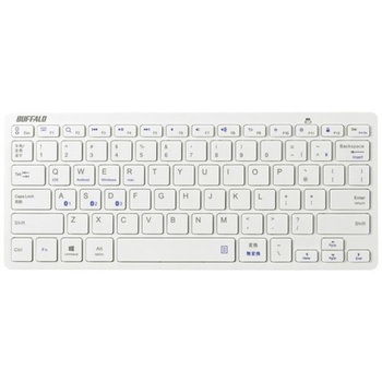 Bluetooth 3.0対応 コンパクトキーボード ホワイト BUFFALO(バッファロー)