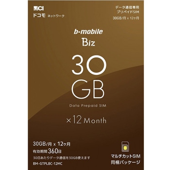 b-mobile Biz SIMパッケージ(DC/マルチ) 日本通信