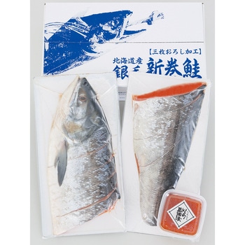 北海道 銀毛新巻鮭といくら - ノーブランド
