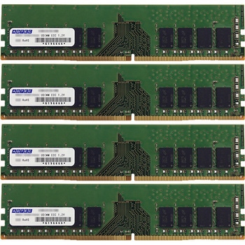 DDR4-2933 UDIMM ECC 16GB×4枚 1Rx8 アドテック