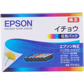 ITH-6CL 純正インクカートリッジ EPSON ITH 1パック(6個) EPSON 【通販 ...