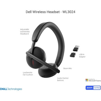 Dellワイヤレス ヘッドセット - WL3024 Dell