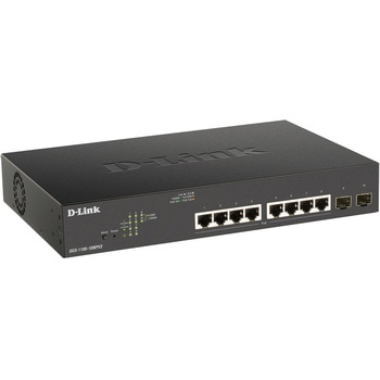DGS-1100-10MPV2 ギガビットL2 Easyスマートスイッチ、PoE+対応(最大130W給電)、10/100/1000BASE-Tポート×8 D-LINK