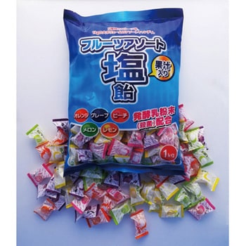 フルーツアソート塩飴 1袋 1kg 大坂屋製菓 通販モノタロウ