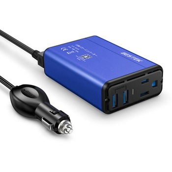 Mri1510au Bl 矩形波カーインバーター 1w Bestek 出力電圧 Ac100 50hz 60hz表示機器使用 V Mri1510au Bl 通販モノタロウ