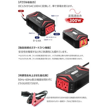 Bestek 正弦波カーインバーター 300w Bestek 車用インバーター 通販モノタロウ Mrz3010hu