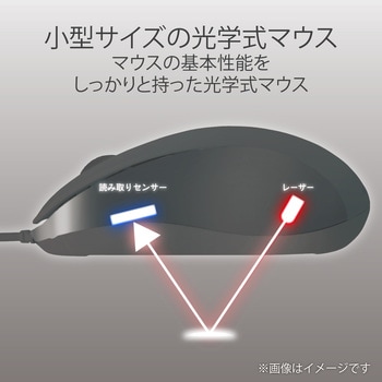 EU RoHS指令準拠 USBレーザーマウス/スタンダードサイズ/簡易パッケージ仕様/ブラック エレコム