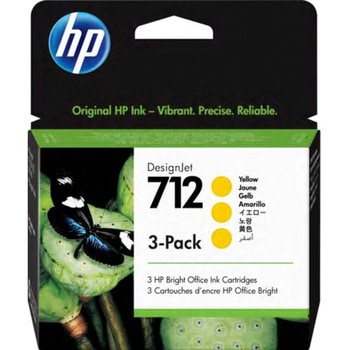 HP712インクカートリッジ イエロー 29ml×3 HP(日本ヒューレット・パッカード)