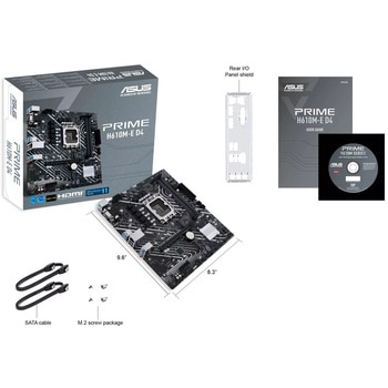 Intel H610チップセット搭載 LGA1700 mATXマザーボード ASUS TeK