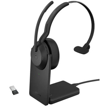 25599-899-989 Jabra 無線ヘッドセット 片耳 MS認定 充電スタンド付き「Jabra Evolve2 55 Link380a MS  Mono Stand」 1台 GNオーディオ 【通販モノタロウ】