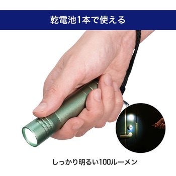 LEDカラーアルミライト モスグリーン ELPA