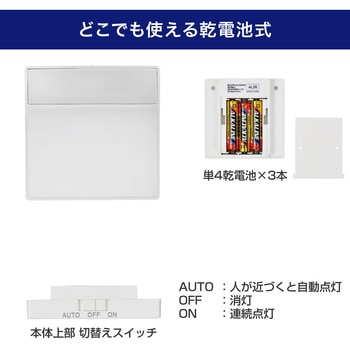 LEDセンサー付きライト - ELPA